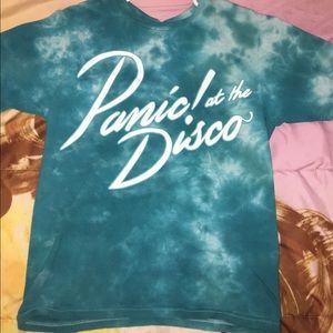 P!ATD blue tie dye T-shirt